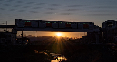 多摩センター駅～立川南駅のダイヤモンド富士1