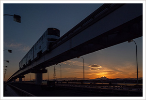 甲州街道駅のダイヤモンド富士