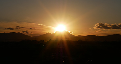 多摩センター駅～立川南駅のダイヤモンド富士2